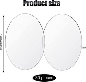 img 3 attached to 🔘 30 Clear Acrylic Circle Discs - Transparent Round Acrylic Sheets for Art Projects, DIY, Drink Coasters, and Furniture Protection (3 Inch)