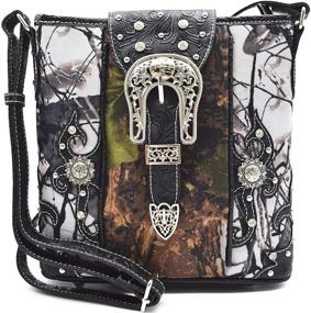 img 4 attached to Stylish Turquoise Crossbody Concealed Shoulder Handbags & Wallets for Women: The Perfect Camouflage Shoulder Bags