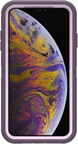 img 3 attached to OtterBox Defender Series Rugged Case & Holster for iPhone Xs MAX - Purple Nebula - Non-Retail Packaging - Enhanced with Microbial Defense