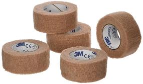 img 1 attached to 📦 Pack of 5 Rolls - 3M Coban Self-Adherent Wrap, Tan, 1-inch x 5 yards