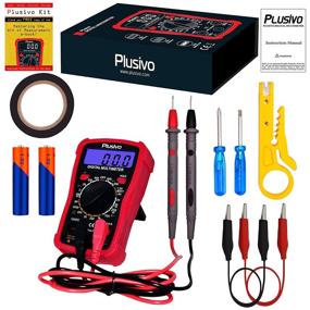 img 3 attached to 💡 Plusivo Digital Multimeter: Voltage, Resistance, Current, Continuity, Battery and Diode Multi Tester with Probes, Backlight, Case, Stand - Enhanced SEO