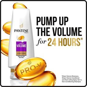 img 2 attached to 💁 Get Big Hair Boost with Pantene Volumizing Conditioner, Sheer Volume, 24 Fl Oz (Pack of 2)