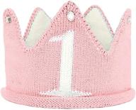 lujuny knit 1st birthday hat logo