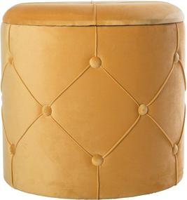 img 4 attached to Bold Tones Wooden Velvet Ottoman