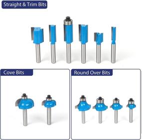 img 3 attached to 🔧 MNA 24 Piece Router Bit Set, 1/4 Inch Shank Router Bit Kit 24A. American Standard Woodworking Router Bit Set, Versatile DIY Router Bits for All Purposes