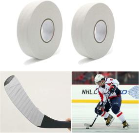 img 4 attached to 🏒 Premium Boaton Hockey Tape: Ultimate Grip and Performance for Ice Field Lacrosse Sticks - 2Pcs 1 Inch Wide, 27 Yards Long (Black, White, US Flag)