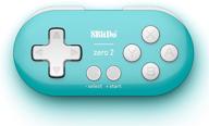 ultra-portable 8bitdo zero 2 bluetooth mini controller: perfect keychain-sized gamepad for nintendo switch, windows, android & macos | turquoise edition logo