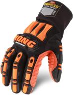 🧤 high-quality mechanics gloves: black orange, size 2xl - durable & effective logo