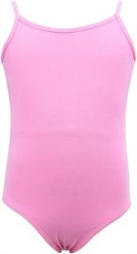 img 4 attached to 🩰 Dancina Leotard Camisole: Adjustable Strap Ballet & Gymnastic Front Lined for Ages 2-10