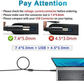 img 3 attached to 💻 Dell Latitude Laptop Charger - 19.5V 4.62A 90W, Compatible with E6420 E6430 E6330 and more - LA65NM130 PA 12 LA90PM111