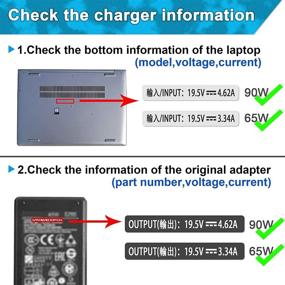 img 2 attached to 💻 Dell Latitude Laptop Charger - 19.5V 4.62A 90W, Compatible with E6420 E6430 E6330 and more - LA65NM130 PA 12 LA90PM111