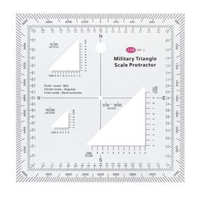 img 3 attached to 🧭 Military UTM/MGRS Coordinate Scale Map Reading and Land Navigation Topographical Map Scale Kit with Compass, Protractor, and Grid Coordinate Reader, inclusive of Military Marking Symbols Stencil