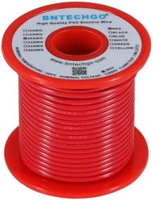 img 2 attached to BNTECHGO 20 AWG 1007 Electric Wire 20 Gauge PVC 1007 Wire Solid Wire Hook Up Wire 300V Solid Tinned Copper Wire Red 100 Ft Per Reel For DIY
