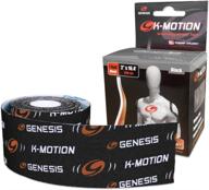 🏻 revolutionary genesis k-motion tape with copper infuzion: uncut black roll for optimized performance логотип