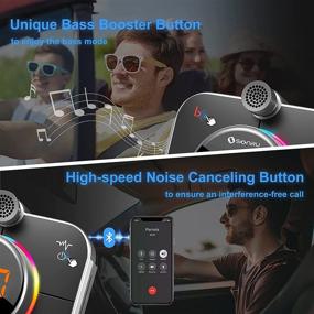 img 3 attached to SONRU Bluetooth FM Transmitter for Car: Hands-Free Call, QC3.0 & PD 20W USB Charger, Bass Booster, Noise Cancellation, TF Card AUX Support