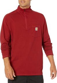 img 2 attached to Carhartt Relaxed Quarter T Shirt Oxblood