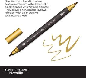img 2 attached to Spectrum Noir Metallic Markers 6Pk