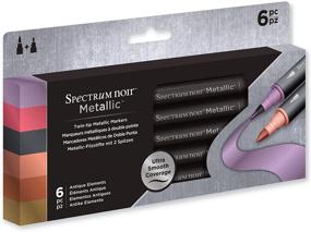 img 4 attached to Spectrum Noir Metallic Markers 6Pk