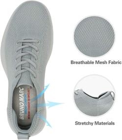 img 2 attached to Ultimate Comfort and Style: Bruno Marc Sneakers - Breathable Athletic Men's Shoes