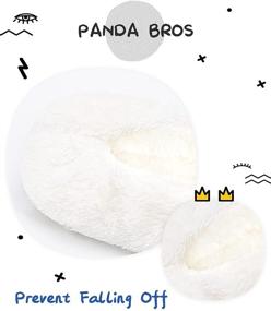 img 1 attached to 🐼 Panda Bros Kid's Animal Slipper Socks: Cozy Cartoon Fleece Indoor Slippers for Warm and Fluffy Bedroom Shoes