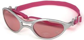 img 1 attached to 🕶️ Doggles K9 Optix Rubber Dog Sunglasses - Stylish Silver with Pink Lens for Canine Eye Protection