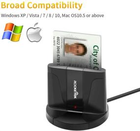 img 2 attached to 🚀 Rocketek DOD Military USB Common Access Card Adapter for Military ID Card and IC Bank Chip Reader - Smart Card Writer Compatible with Windows XP/Vista/7/8/11 and Mac OS