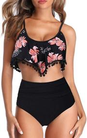 img 4 attached to Tempt Me Swimsuit Bikini Floral 2