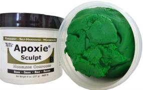 img 2 attached to 🔬 Apoxie Sculpt 1 lb. Green: Premium 2 Part Modeling Compound (A & B) - Top-rated Sculpting Solution