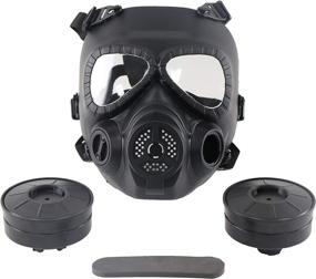 img 3 attached to 😷 Sutekus M04 Airsoft Mask - Full Face Skull CS Mask with Built-in Fan for Enhanced Performance