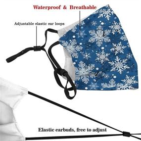 img 1 attached to ❄️ Adjustable Christmas Snowflake Dustproof Breathable