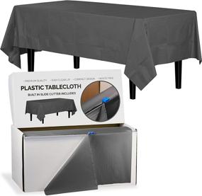 img 4 attached to 🖤 Stunning Ebony Plastic Table Cover