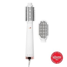 img 3 attached to 💨 T3 AireBrush Duo: Interchangeable Hot Air Blow Dry Brush with 2 Attachments, 15 Heat & Speed Settings, T3 IonFlow Tech, Volume Booster, Cool Shot