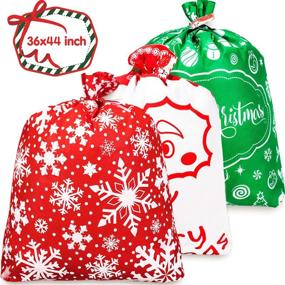 img 4 attached to Whaline Christmas Non Woven Wrapping Oversized