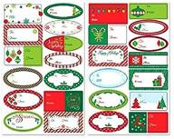 🎁 156 ct. assorted adhesive labels: festive christmas gift tags logo