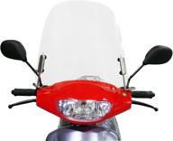 🛵 3mm clear plastic acrylic windshield for mmg scooter with mounting hardware logo