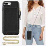 zve iphone leather wallet crossbody logo