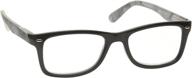 stylish grey special wrap sides readers with spring hinges - men's and women's reading glasses by the reading glasses company (r23-7) - +3.50 strength logo