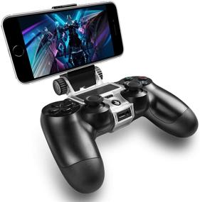 img 1 attached to Улучшите игровой опыт: крепление для телефона ADZ PS4 Controller - совместимо с iPhone, Android и PS4 Remote Play