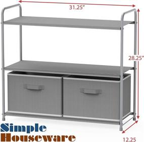 img 3 attached to Simple Houseware 3 Tier Storage Drawers Storage & Organization