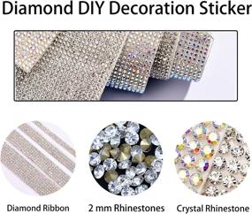 img 1 attached to ✨ Sparkle & Shine with Adhesive Rhinestone Decoration Stickers for Sewing