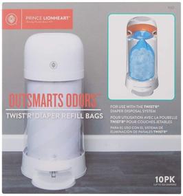 img 2 attached to 👑 Premium Quality Prince Lionheart TWIST'R Diaper Disposal Refill Bags, 10 Pack - Reduce Odor and Mess