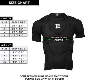 img 3 attached to EliteTek CPS14 Padded Compression Shirt - For Youth and Adult Sizes - Black/Adult