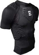 elitetek cps14 padded compression shirt - for youth and adult sizes - black/adult логотип