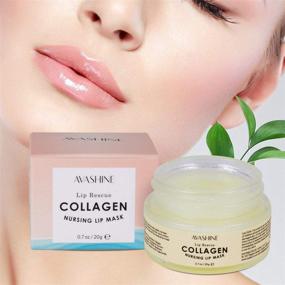 img 4 attached to 💋 Avashine Lip Sleep Mask: Collagen Peptide Infused Lip Moisturizer for Dry Lips - Effective Lip Care and Treatment