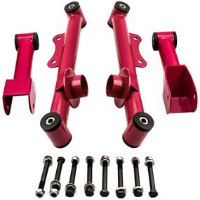 img 4 attached to 🚗 Enhance Suspension Performance: Rear Upper Lower Tubular Control Arm Kit with Hardware for Ford Mustang 1979-2004 Camber Arms