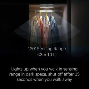 img 3 attached to 💡 Enhance Your Space with the LED Closet Light 10-LED Rechargeable Motion Sensor Cabinet Lights - Wireless Anywhere Stick-On Lighting for Kitchen, Stairs, Wardrobe, Hallway - Set of 6 Packs