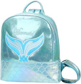 img 4 attached to Badiya Fashion Holographic Backpacks for Teens - Teenage Backpack Collection