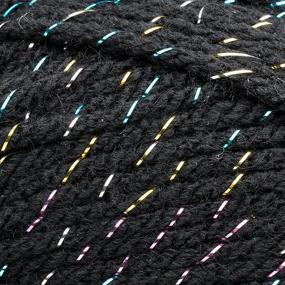 img 3 attached to 🧶 Mary Maxim Starlette Sparkle Yarn “Black” - Medium Worsted Weight Yarn for Knit & Crochet Projects, 98% Acrylic and 2% Polyester, 4 Ply - 196 Yards