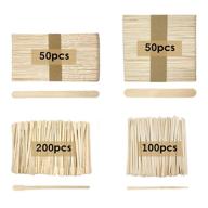 🪒 wax sticks by shellvcase: 400 pcs of birch waxing applicator sticks for effective hair removal, eyebrow shaping, and body waxing logo