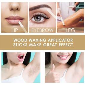 img 2 attached to 🪒 Wax Sticks by Shellvcase: 400 PCS of Birch Waxing Applicator Sticks for Effective Hair Removal, Eyebrow Shaping, and Body Waxing